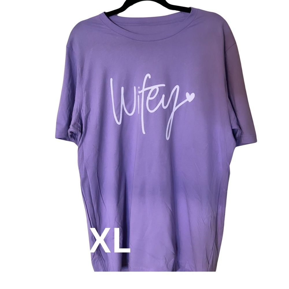 Purple XL Wifey Tee